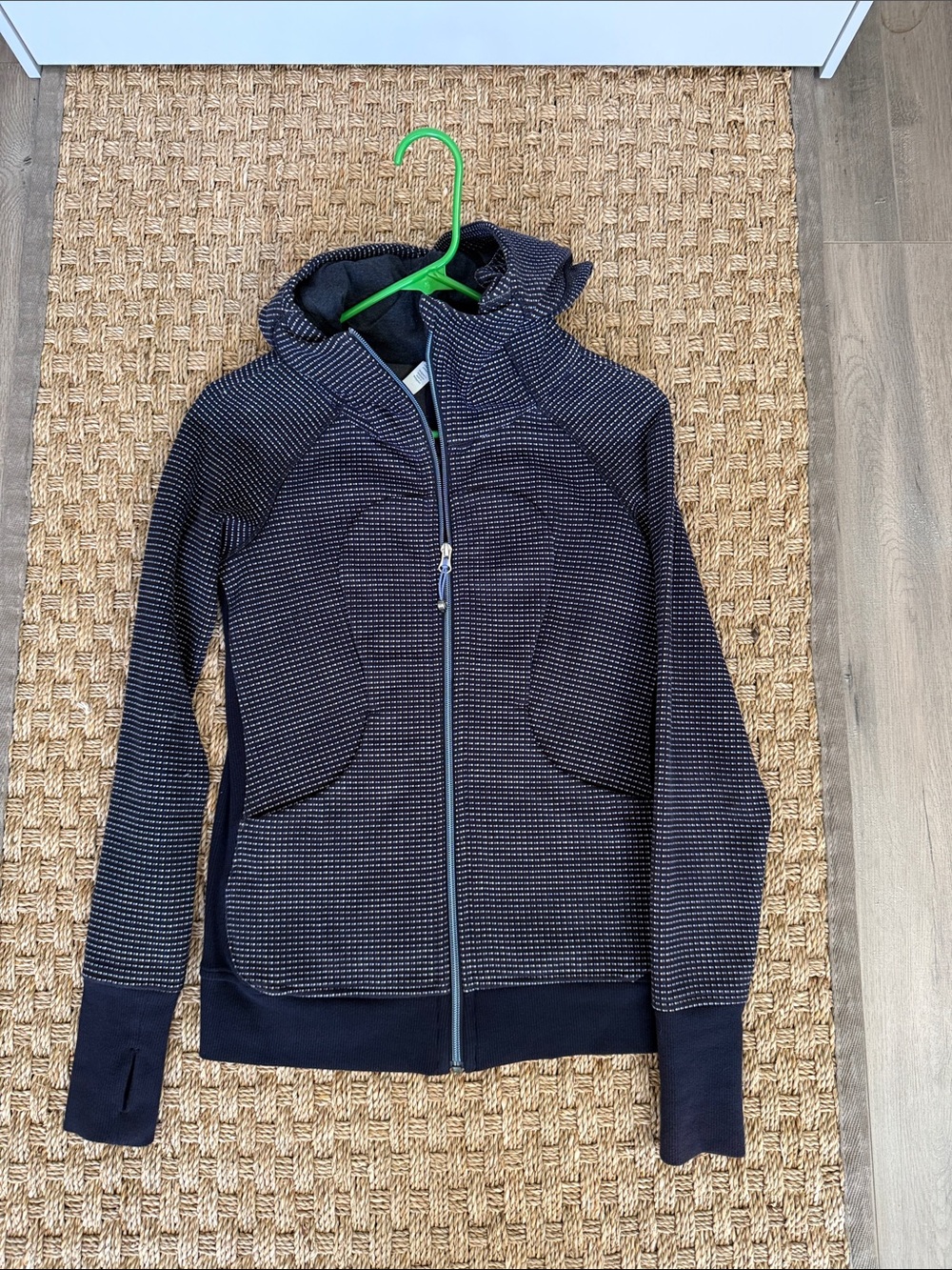 lululemon athletica Navy Full‑Zip Hooded Bomber Jacket